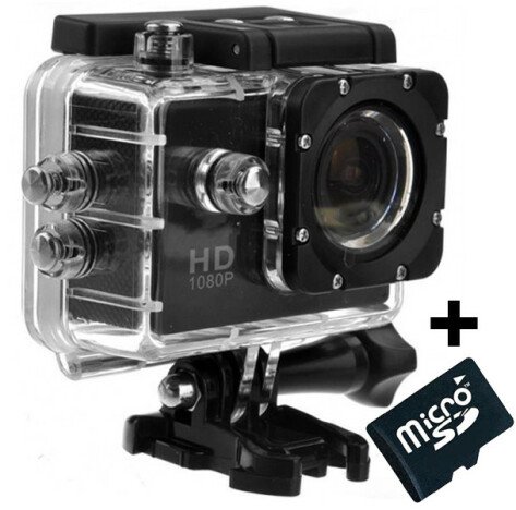 Camera Sport iUni Dare 50i Full HD 1080P, 5M, Waterproof, Negru + Card MicroSD 8GB Cadou