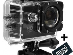 Camera Sport iUni Dare 50i Full HD 1080P, 5M, Waterproof, Negru + Card MicroSD 8GB Cadou